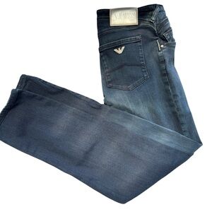 ARMANI JEANS |  Blue Skinny Jeans with Subtle Fading | Size 28